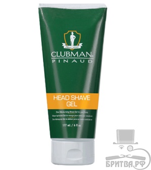 Clubman Head Shave Увлажняющий гель для бритья