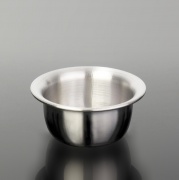 Хромированная стальная чаша из плотного металла ( дефект)