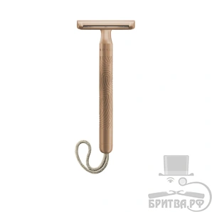Т-образная бритва MUEHLE COMPANION, розовое золото, бежевый акцент