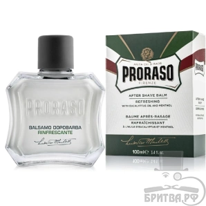 Бальзам после бритья Proraso Ментол и Масло Эвкалипта