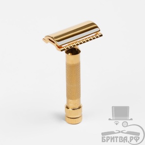 Позолоченный Т-образный станок Merkur 34G
