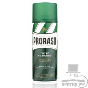 Proraso пена для бритья, ментол и эвкалиптовое масло