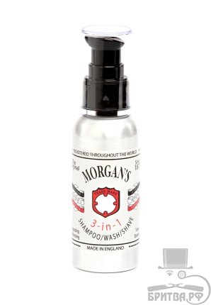 Morgan's 3 в 1: Шампунь, гель для душа, средство для бритья