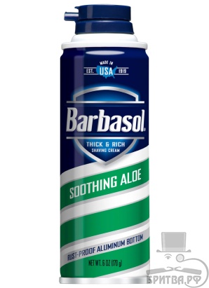 смягчающая крем-пена для бритья Barbasol Алоэ