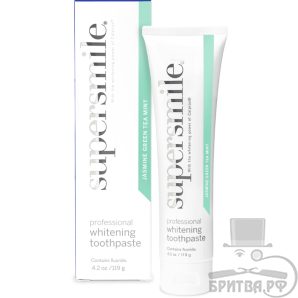 Зубная паста Supersmile Jasmine Green Tea Mint жасмин, зеленый чай и мята