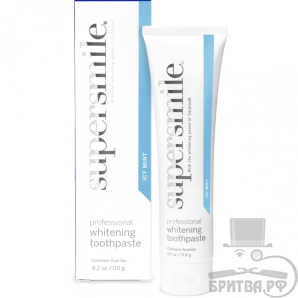 Отбеливающая зубная паста Supersmile Icy Mint свежая мята