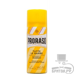Proraso пена для бритья, масло дерева Ши и Какао
