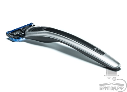Бритва Bolin Webb X1, серебристая, черный акцент, Gillette Fusion