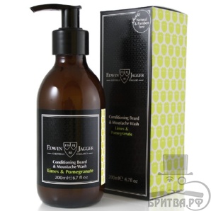 Шампунь для бороды и усов Edwin Jagger Limes & Pomegranate