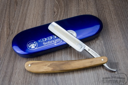 Опасная бритва Dovo Inox Olivenholz