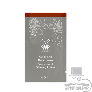 ПРОБНИК крем для бритья Muehle, Сандал