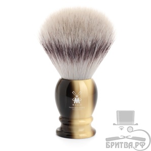 Помазок из смолы цвета рога, фибра Silvertip, XL
