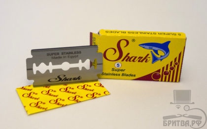 Двусторонние лезвия SHARK SUPER STAINLESS BLADES