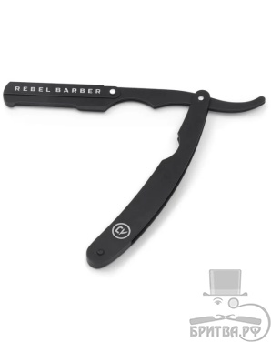 Опасная бритва с защитой и сменным лезвием REBEL BARBER Protector Black