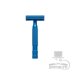 Т-образная бритва Rockwell Razors 6S, нержавеющая сталь, синяя