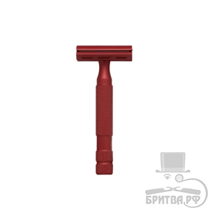 Т-образная бритва Rockwell Razors 6S, нержавеющая сталь, красная