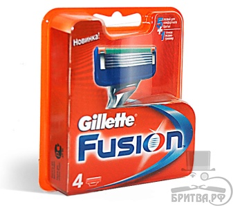 Gillette Fusion 4шт сменные лезвия