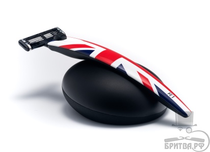Подарочный набор Bolin Webb R1, бритва R1 Union Jack, подставка R1