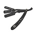 Опасная бритва со сменным лезвием REBEL BARBER Predator Black с кожаным футляром