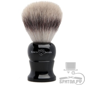 Помазок Edwin Jagger 1EJ286SYNST черная смола искусственный ворс