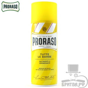 Proraso пена для бритья, масло дерева Ши и Какао