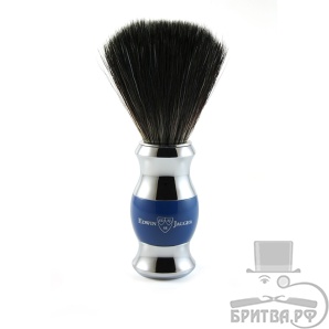 Помазок Edwin Jagger 81SB353CR темно-синий искусственный ворс