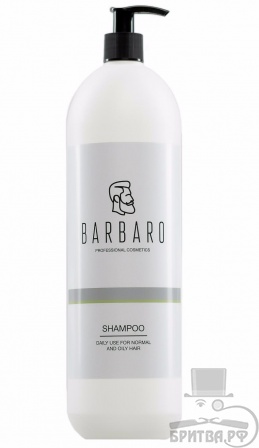 Шампунь для ежедневного ухода за нормальными и жирными волосами "Barbaro" 1000